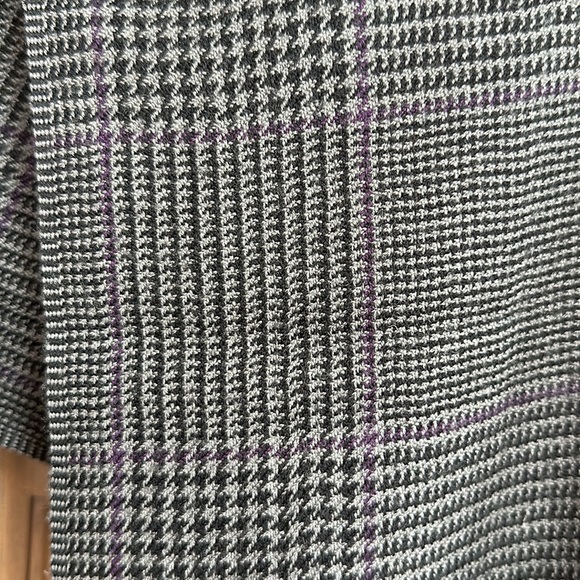 Vintage new Ralph Lauren 100% wool plaid checkered houndstooth microprint scarf - Picture 2 of 5